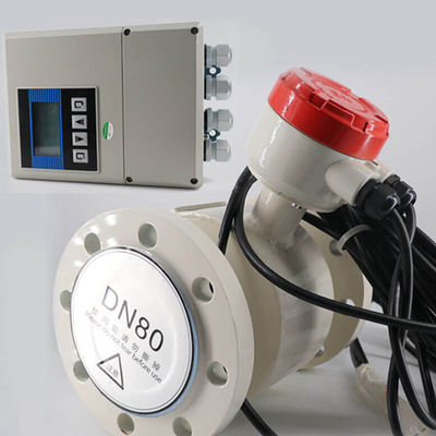 Dn25 Dn100 a dédoublé le type débitmètre magnétique de débit de l'eau électromagnétique de compteur
